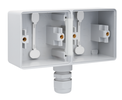 Niko Hydro horizontale onderbak 2-voudig met wartel grijs