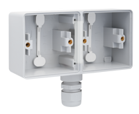 Niko Hydro horizontale onderbak 2-voudig met wartel grijs