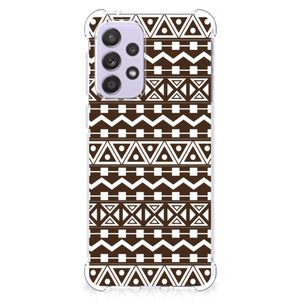 Samsung Galaxy A33 Doorzichtige Silicone Hoesje Aztec Brown