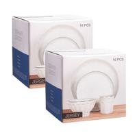 Servies set - 32-delig - wit - aardewerk dinerservies - tafelservies - 8 personen