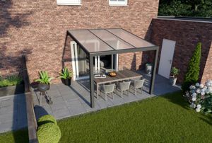 Tijdelijk 15% korting | Verasol Greenline aluminium veranda 300x300 cm polycarbonaatdak Aluminium Verasol