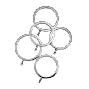 Solid Metal Cock Ring Set 5 Sizes