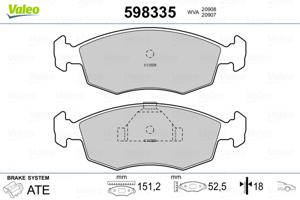 Valeo Remblokset 598335