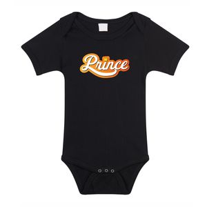 Prince Koningsdag romper zwart voor babys