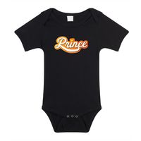 Prince Koningsdag romper zwart voor babys - thumbnail