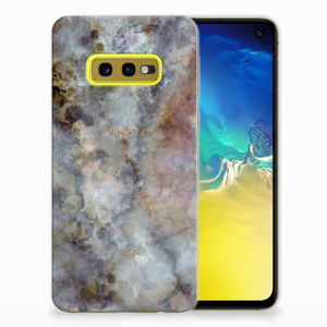 Samsung Galaxy S10e TPU Siliconen Hoesje Marmer Grijs