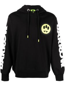 BARROW hoodie en coton à logo imprimé - Noir