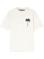 Palm Angels t-shirt en coton à imprimé palmier - Blanc Palm Angels t-shirt en coton à imprimé palmier - Blanc