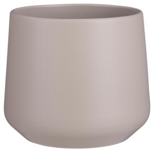 Mica Decorations Bloempot - taupe - keramiek - 21 x 18 cm   -