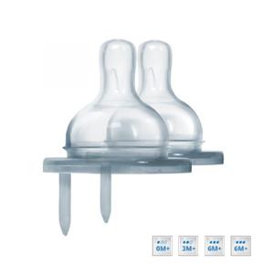 Pura Silicone Speen 2 stuks | slow flow Slow Flow (0+ maanden)