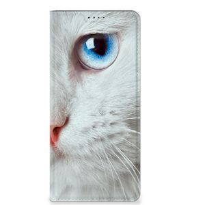 OPPO X6 Pro Hoesje maken Witte Kat