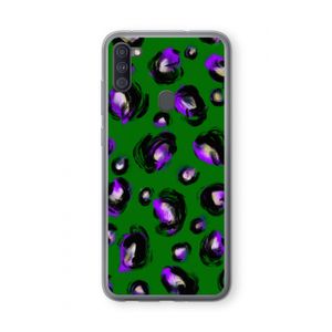 Green Cheetah: Samsung Galaxy A11 Transparant Hoesje