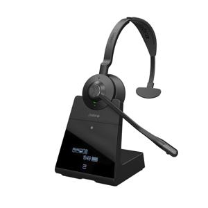 Jabra Engage 75 Mono On Ear headset Telefoon Bluetooth, DECT Mono Zwart Noise Cancelling Microfoon uitschakelbaar (mute)