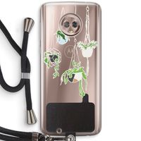 Hang In There: Motorola Moto G6 Transparant Hoesje met koord