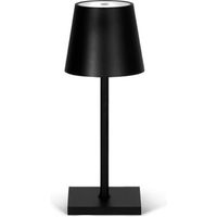 Goliving Tafellamp Oplaadbaar – Draadloos en dimbaar – Moderne touch lamp – Nachtlamp – 26 cm – Zwart - thumbnail