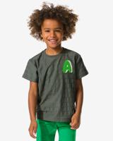 HEMA Kinder T-shirt Strepen Donkergroen (donkergroen)