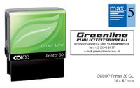 Tekststempel Colop 30 green line personaliseerbaar 5regels 47x18mm - thumbnail