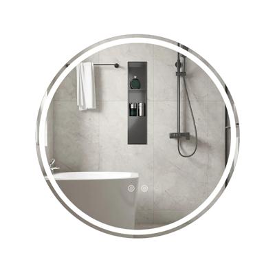 Ronde Badkamerspiegel met Wandlamp met Drie Instelbare Kleurinstellingen 80 cm