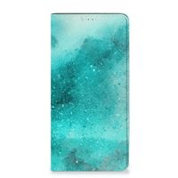 Bookcase Samsung Galaxy A14 4G Painting Blue