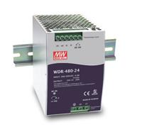 Mean Well WDR-480-48 DIN-rail netvoeding 48 V/DC 10 A 480 W Aantal uitgangen: 1 x Inhoud: 1 stuk(s) - thumbnail