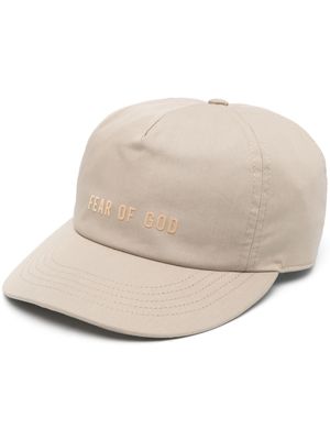 Fear Of God casquette en coton à logo embossé - Tons neutres