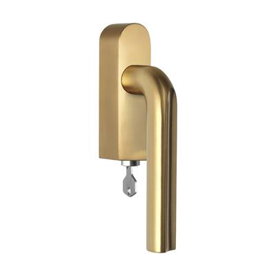 Formani DR101-DKLOCK-O draaikiepgarnituur afsluitbaar PVD mat goud linksdraaiend