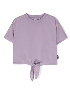 Aspesi Kids t-shirt en coton à fermeture nouée - Violet