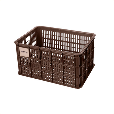 Basil fietskrat l - groot - 40 liter - bruin