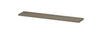 INK wandplank in houtdecor 3,5cm dik variabele maat voor hoek opstelling inclusief blinde bevestiging 120-180x35x3,5cm, greige eiken