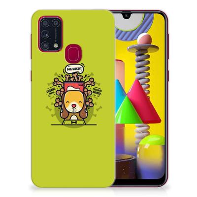Samsung Galaxy M31 Telefoonhoesje met Naam Doggy Biscuit Samsung Galaxy M31 Telefoonhoesje met Naam Doggy Biscuit
