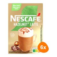 Nescafé - Gold Hazelnut Latte - 6x 8 zakjes