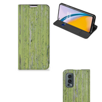 OnePlus Nord 2 5G Book Wallet Case Green Wood