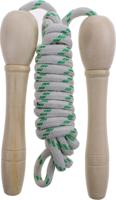 Jonotoys Springtouw met houten klossen lengte 210 cm Jonotoys Springtouw met houten klossen lengte 210 cm