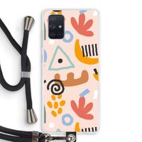 Abstract: Samsung Galaxy A71 Transparant Hoesje met koord Abstract: Samsung Galaxy A71 Transparant Hoesje met koord