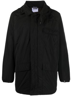 ASPESI manteau zippé à capuche - Noir