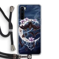Vleermuizen Maan: OnePlus Nord Transparant Hoesje met koord