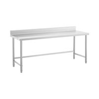 RVS werktafel - ECO - 200 x 70 cm - 95 kg - achterwand - Royal Catering