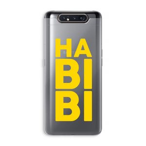 Habibi Blue: Samsung Galaxy A80 Transparant Hoesje