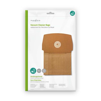 Nedis Stofzuigerzak | 10 Stuks | Papier | voor Electrolux | Bruin | 1 stuks - DUBG115ELE10 DUBG115ELE10