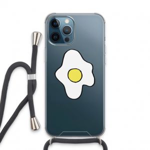 Spiegelei: iPhone 13 Pro Max Transparant Hoesje met koord