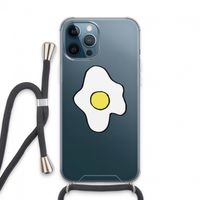 Spiegelei: iPhone 13 Pro Max Transparant Hoesje met koord
