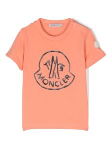 Moncler Enfant t-shirt à logo imprimé - Rose