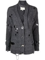 MERYLL ROGGE cardigan oversize à effet usé - Gris