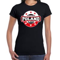 Have fear Poland is here / Polen supporter t-shirt zwart voor dames