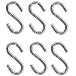 Ophanghaak - 6x- S-haak - 3 cm - hangers - kledinghaken / keukenhaak