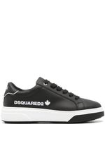 DSQUARED2 Bumper lace-up leather sneakers - Noir - thumbnail