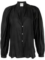 Forte Forte blouse à effet de transparence - Noir