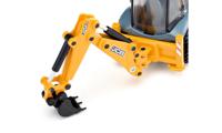 Siku JCB 4CX Graaflaadmachine 1:50 metaal/kunststof geel vele functies compatibel met -modellen met dezelfde schaal