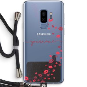 Kusjes: Samsung Galaxy S9 Plus Transparant Hoesje met koord