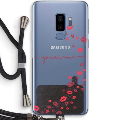 Kusjes: Samsung Galaxy S9 Plus Transparant Hoesje met koord
